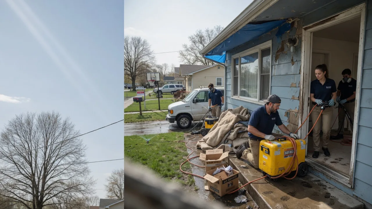 Basement Flood Cleanup in Tonganoxie, KS near me